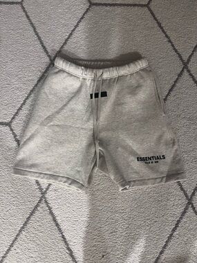 ESSENTIALS Light Oatmeal Men’s Sweat Shorts